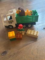 Duplo Zoo Vrachtwagen met Leeuw en Figuur 6172, Ophalen of Verzenden, Zo goed als nieuw, Losse stenen, Duplo