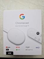 Google Chromecast 4K, Audio, Tv en Foto, Mediaspelers, Ophalen of Verzenden, Gebruikt, USB 2