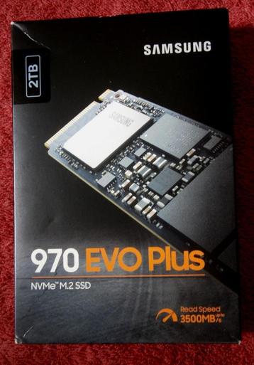 2TB Samsung 970 EVO PLUS NVMe M.2 SSD Complete verpakking beschikbaar voor biedingen