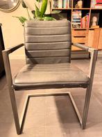 Gratis eetkamer stoelen, Huis en Inrichting, Stoelen, Ophalen, Gebruikt, Metaal, Eén
