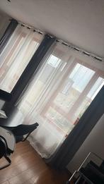 3 gordijnen en 4 vitrage, Ophalen of Verzenden, Zo goed als nieuw, 200 cm of meer