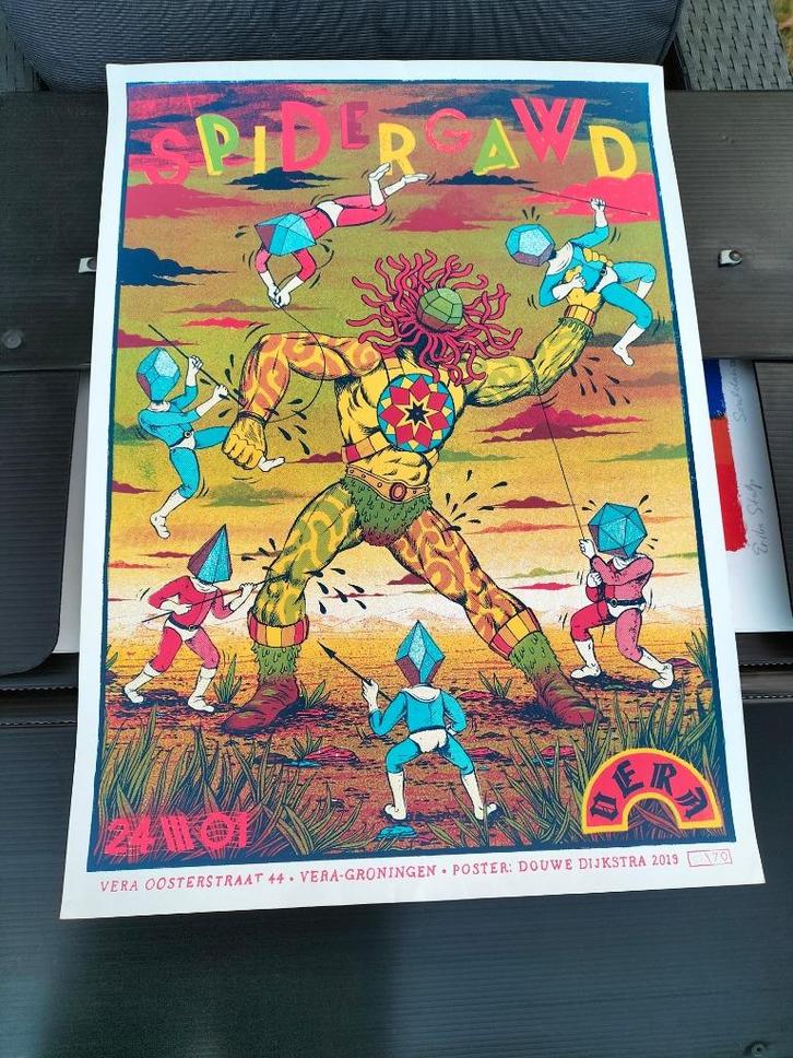 Zeefdruk Vera poppodium Douwe Dijkstra, Antiek en Kunst, Kunst | Litho's en Zeefdrukken, Ophalen of Verzenden