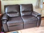 2 zits lederen relax/zitbank, Ophalen, Gebruikt, 150 tot 200 cm, Tweepersoons