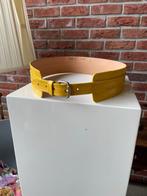 Brede gele riem, Kleding | Dames, Riemen en Ceinturen, Douwenmaat 8-3 Meppel, 5 cm of meer, 90 tot 100 cm, Ophalen of Verzenden
