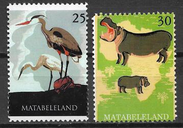 Zimbabwe Matabeleland kraanvogel nijlpaard postfris beschikbaar voor biedingen