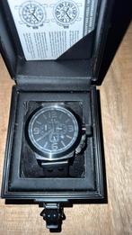 TW steel chrono TW 821, Overige merken, Leer, Staal, Ophalen of Verzenden