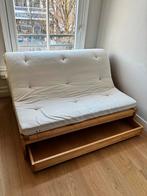 Futon Bed, Ophalen, Gebruikt, Beige, Tweepersoons