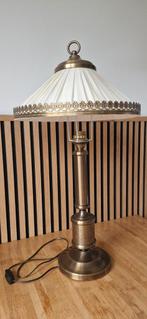 Bijzondere oude De Lijster Lamp met nummer vintage, Minder dan 50 cm, Gebruikt, Stof, Ophalen of Verzenden