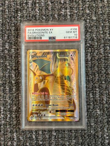 PSA 10 Dragonite XY Evolutions beschikbaar voor biedingen