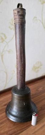 Grote Antiek Handbel - Scheepsbel - Schoolbel, Ophalen