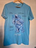 Cookie Monster T-shirt L/XL, Ophalen of Verzenden, Zo goed als nieuw, Maat 52/54 (L), Blauw