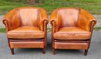2 schapenleren club fauteuils Kings Design + BEZORGING