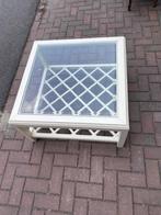 Rofra salontafel 80 x 80 cm gebroken wit, Huis en Inrichting, Tafels | Salontafels, Gebruikt, Vierkant, Minder dan 50 cm, Landelijk
