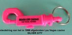 LAS VEGAS, set van 2 kunststof sleutelhangers SILVER CITY, Ophalen of Verzenden, Nieuw