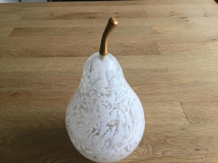 Murano glas peer schaal + deksel gemerkt., Antiek en Kunst, Antiek | Glas en Kristal, Ophalen of Verzenden