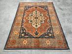 Vintage Perzisch wol vloerkleed medallion Kazak 206x273cm