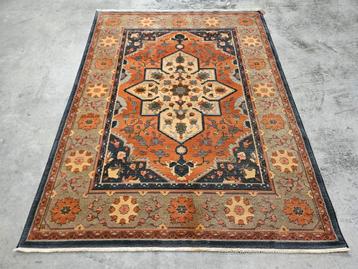 Vintage Perzisch wol vloerkleed medallion Kazak 206x273cm beschikbaar voor biedingen