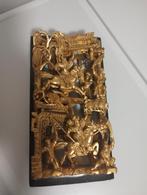 Antiek chinees 3D verguld oorlogspaneel, Ophalen of Verzenden