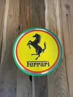 Reclamebord Ferrari rond logo embleem, aluminium, aluminium, Ophalen of Verzenden, Nieuw, Reclamebord