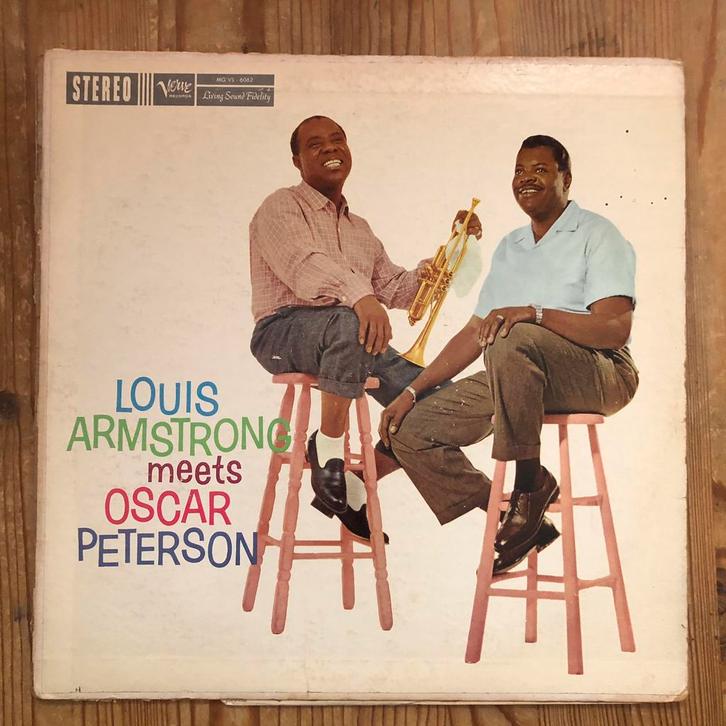 Louis Armstrong Meets Oscar Peterson    US 1st press Verve, Cd's en Dvd's, Vinyl | Jazz en Blues, Gebruikt, Jazz, 1960 tot 1980