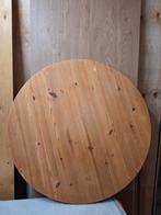Tafelblad massief rond grenen tafel blad 80 cm x 3 cm dik, Ophalen, Gebruikt, 50 tot 100 cm, Grenen