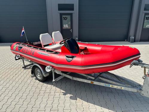 Zodiac Futura MK2 met pega trailer, Watersport en Boten, Rubberboten, Zo goed als nieuw, Zodiac, Aluminium, Minder dan 70 pk, Benzine