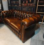 Originele Chesterfield bank | 2,5-zits | Cognacbruin leder