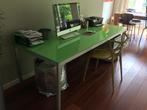 Glazen Bureau / Eettafel - Italiaans Design, Huis en Inrichting, Bureaus, Ophalen, Zo goed als nieuw, Bureau