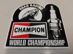 CHAMPION ROAD RACING STICKER, MOTORRACE, WEGRACE, Verzenden, Zo goed als nieuw, Motoren