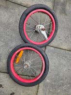 Voorwiel en achterwiel 14 inch, Fietsen en Brommers, Fietsonderdelen, Ophalen of Verzenden, Gebruikt, Algemeen, Wiel