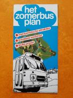 oude folder + plattegrond Zomerbusplan 1980 VAD GSM Flevo, Bus of Metro, Ophalen of Verzenden, Zo goed als nieuw, Kaart of Prent