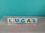 Naam Lucas - Houten Letters - Decoratie, Ophalen of Verzenden, Gebruikt