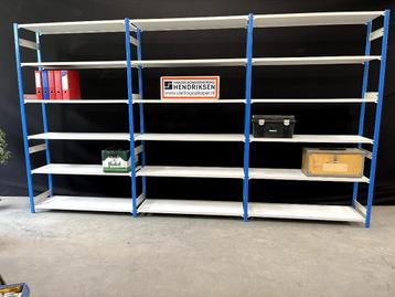 ZGAN stelling / legbordstelling - partij aanwezig! 40cm diep beschikbaar voor biedingen