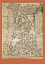 Grote landkaart van Noord Holland en West Friesland UNIEK!, Ophalen of Verzenden, 1800 tot 2000, Wereld, Landkaart
