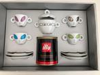 illy  2001 - espresso cups - David Byrne - Alien cups., Ophalen of Verzenden, Nieuw, Porselein, Kop en/of schotel