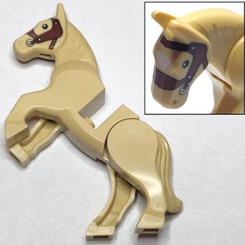 Lego Castle Dieren Paard Beige of Bruin (NIEUW)  beschikbaar voor biedingen