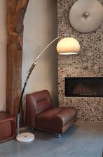 Vintage Space Age Booglamp / Vloerlamp 1970's, Huis en Inrichting, Ophalen, Gebruikt, Mid Century Modern Design, Metaal
