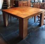 TEAK houten tafel 140 x 140, Huis en Inrichting, Tafels | Eettafels, Ophalen, Gebruikt, Vijf personen of meer, 100 tot 150 cm