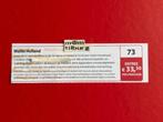 Bon 73 Walibi Holland entree €33,50 p.p., Tickets en Kaartjes, Drie personen of meer, Kortingskaart