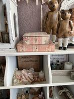 2 oude sleetse stoffen dozen, Antiek en Kunst, Curiosa en Brocante, Ophalen of Verzenden