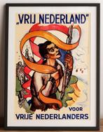 Vrij Nederland voor vrije Nederlanders Affiche Poster, Verzamelen, Militaria | Tweede Wereldoorlog, Ophalen of Verzenden, Nederland