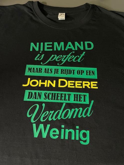 John Deere t-shirt, trui of hoodie, Kleding | Heren, T-shirts, Nieuw, Maat 56/58 (XL), Zwart, Ophalen of Verzenden