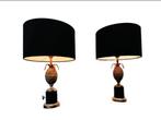 Set of 2 Vintage Lamps by Maison Charles from Paris, 1970s., Ophalen of Verzenden, Gebruikt, Rond