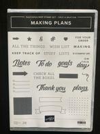 Stampin up - Making plans stempelset, Ophalen of Verzenden, Nieuw, Clearstamp