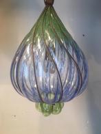 Vintage  grote glazen hanglamp. Druppel model, Huis en Inrichting, Lampen | Hanglampen, Ophalen of Verzenden, Zo goed als nieuw