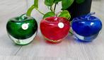 set van 3 glazen appels, Ophalen of Verzenden
