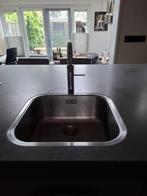 Moderne zandbeige eilandkeuken - TOP DEAL + GEDEMONTEERD, Overige kleuren, Overige typen, Graniet of Steen, Ophalen of Verzenden