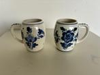 2 Delfts blauwe bierpullen code 619, Antiek en Kunst, Antiek | Keramiek en Aardewerk, Ophalen