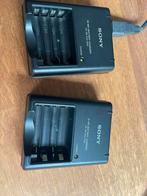 2 sony battery n 50 opladers wv zonder kabel, Ophalen of Verzenden, Zo goed als nieuw
