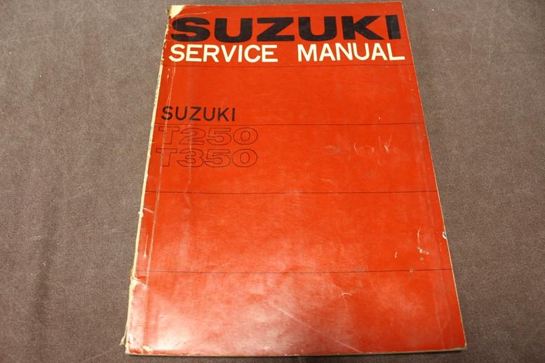 Suzuki T250 T350 service manual handboek, Motoren, Ophalen of Verzenden, Suzuki